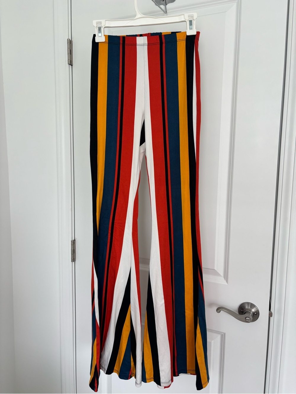 Forever 21 Multicolor Vertical Stripe Wide-Leg Pants